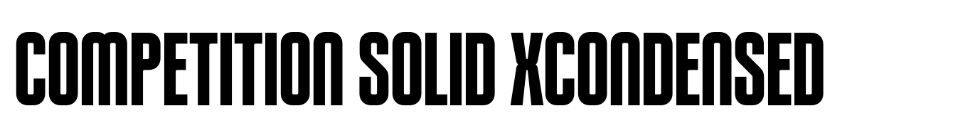 Competition Solid XCondensed